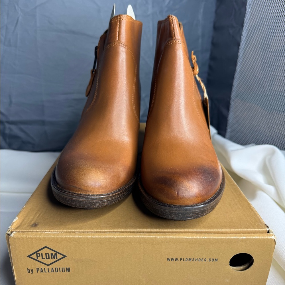 Palladium Brown Leather Ankle Boots